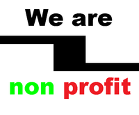 We are non profit - Slogan